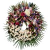 Corona de flores para difuntos