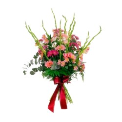 Ramo de flores MR-1. Envío urgente de ramos de flores a tanatorios. Máxima seriedad, calidad y garantía.