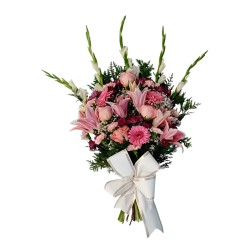 Ramo de flores MR-2. Envío urgente de ramos de flores a tanatorios. Máxima seriedad, calidad y garantía.