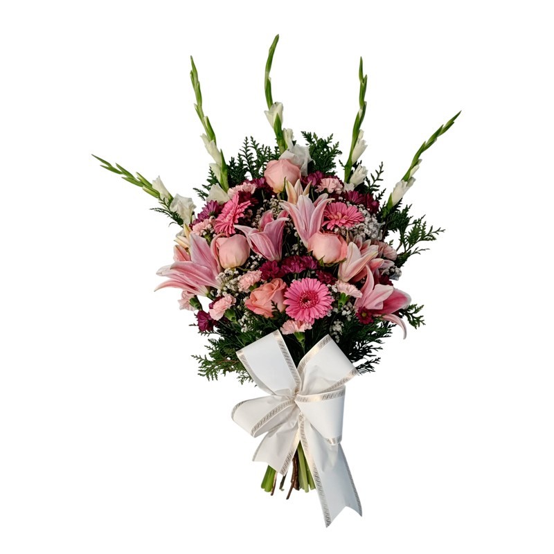 Ramo de flores MR-2. Envío urgente de ramos de flores a tanatorios. Máxima seriedad, calidad y garantía.