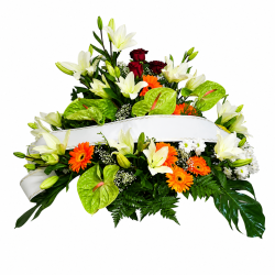 Centro Rojo, Blanco y Naranja “Cálido Recuerdo” MA-10