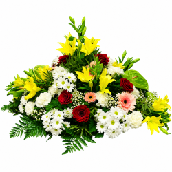 Centro Multicolor de Lilium y Gerberas “Gratitud” MA-4