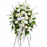 Palma Funeraria de Rosas y Lilium Blancos “Pureza” MA-12