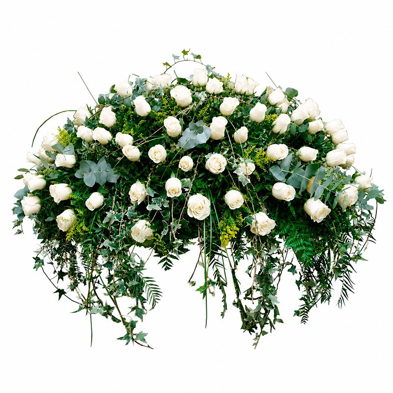 Almohadón de Cinco Docenas de Rosas “Tributo” MA-30