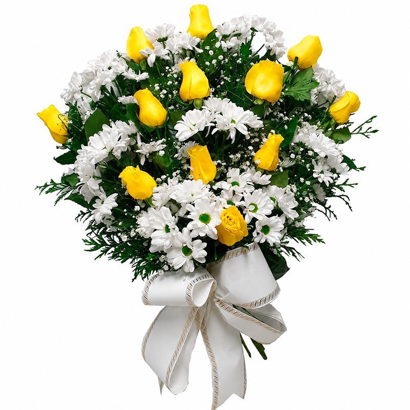 Ramo de Flores MR-11. Envío urgente de centros de flores a tanatorios. Máxima seriedad, calidad y garantía.