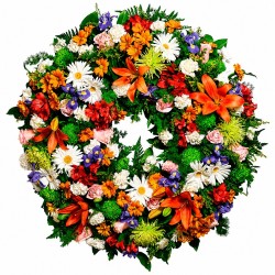 Corona de Flores de Colores "Esperanza" MC101